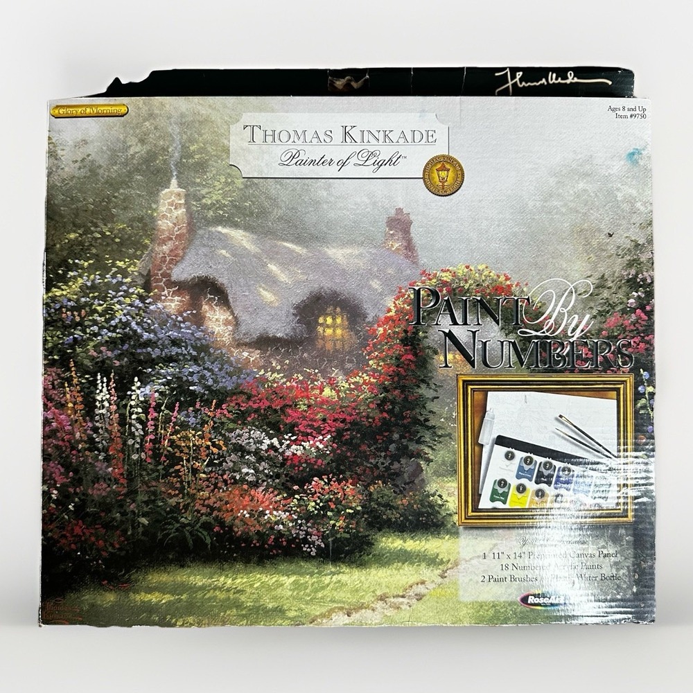 Rose Art Thomas Kinkade 9753 Paint By Number Kit Mountains Declare His Glory